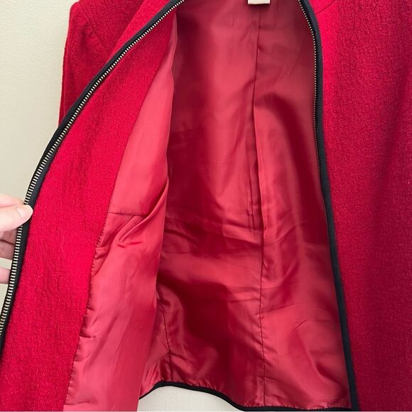 TRANSITIONS Wool Blend zip up Blazer Jacket Womens Size S EUC CLASSY! - Picture 9 of 10